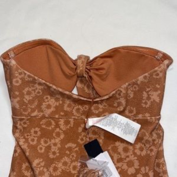 Rip Curl Floral Tan One Piece Swimsuit - Picture 5 of 7